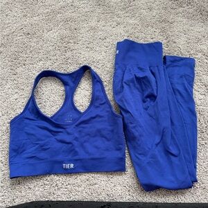 Tier Activewear Women's Blue Workout set
